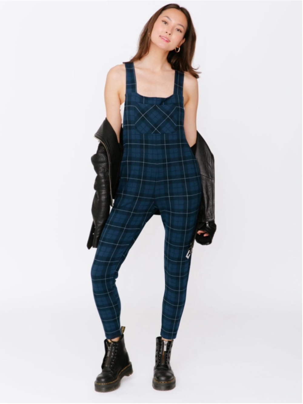 Smash + Tess romper overalls Windowpane Plaid Jumpsuit cozy romperalls sz 2XL